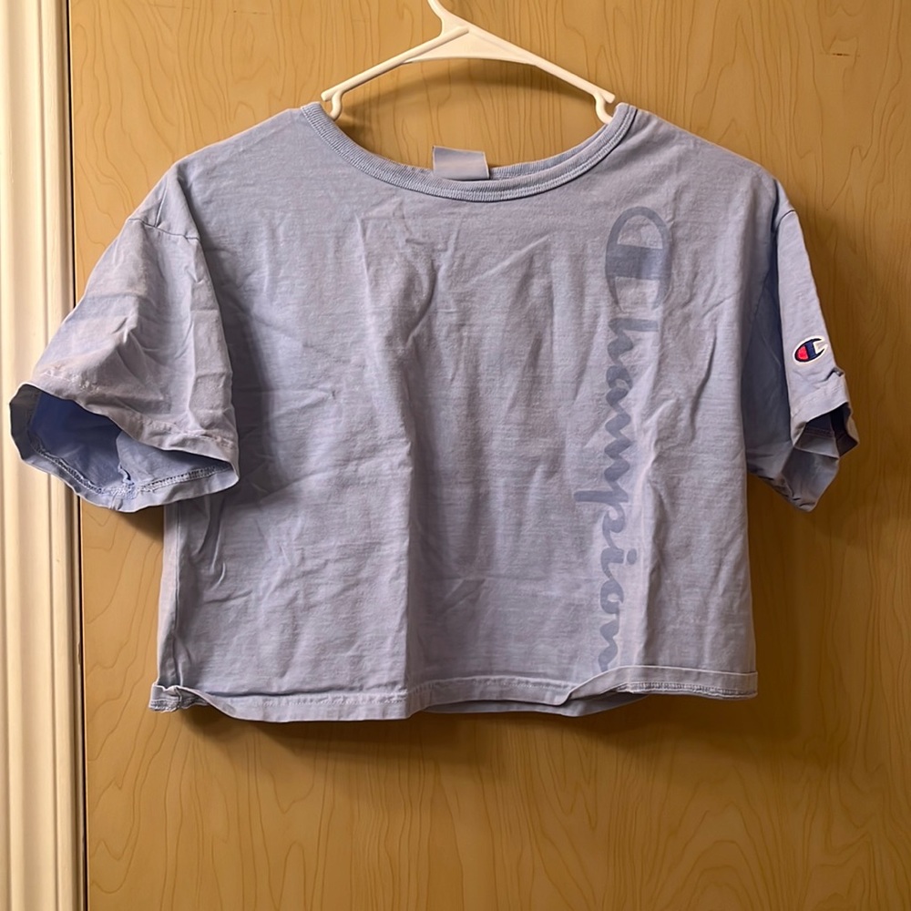 XSmall, Blue Champion Crop Top